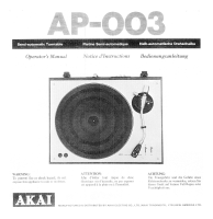 Akai ap-003-owners-manual